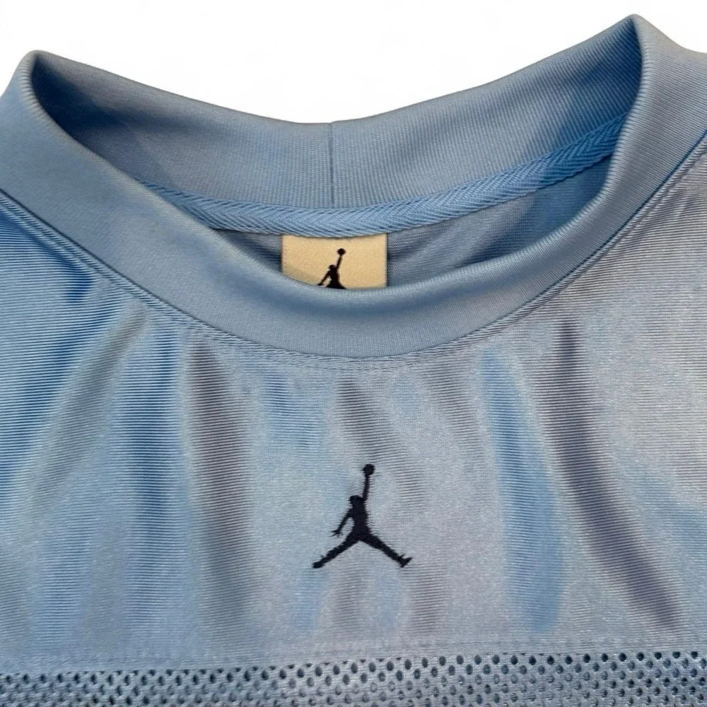 Vintage Air Jordan Oversized Baggy Carolina Blue Mesh Jersey Men's Size XL Y2K